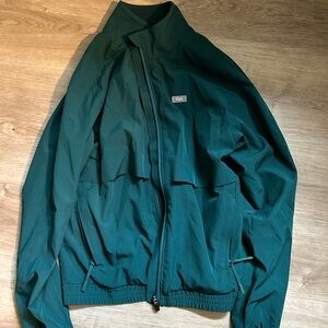 FIGS Sydney scrub jacket hunter green
